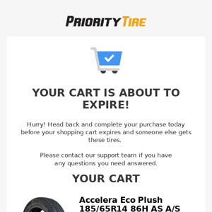 Sales prices on your tires expire today
