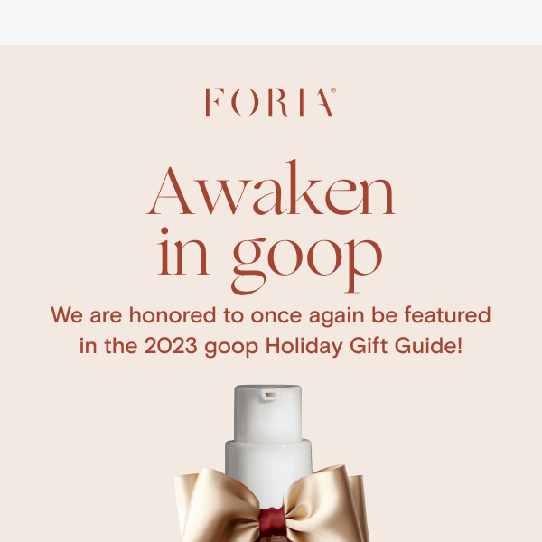 We’re in the goop gift guide!
