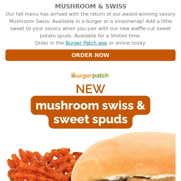 NEW! Mushroom Swiss Seasonals