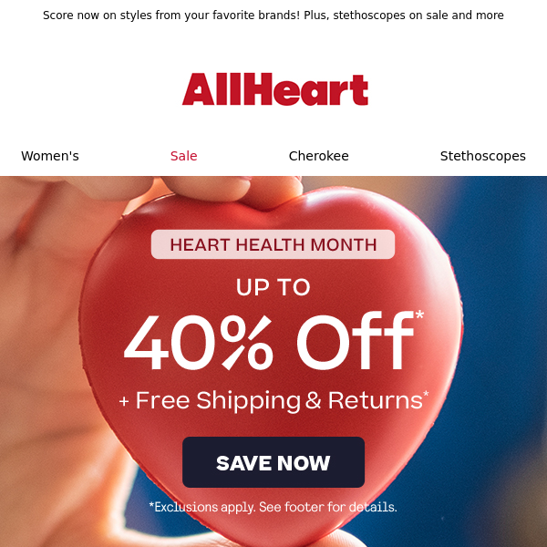 Save your ❤️ out! UP TO 40% OFF