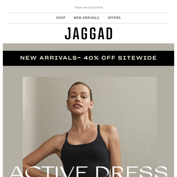 The Active Dress is here. Shop now 40% off