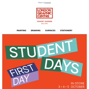 Come join the Student Days extravaganza!