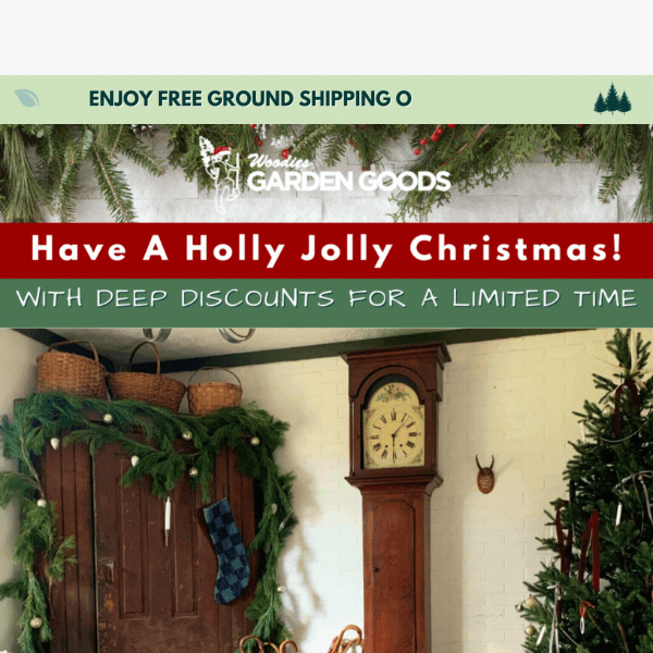 Holly Jolly Savings Are Here! Up To 40% OFF Hollies & Holiday Items!🎁