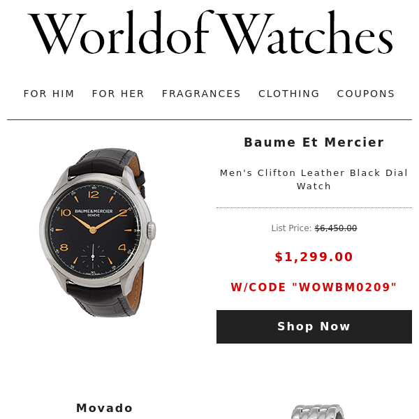 💃HAPPY HOUR DEALS: Huge Pricedrops on Luxury Watches + More