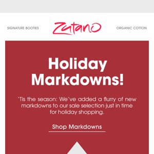 New Holiday Markdowns!