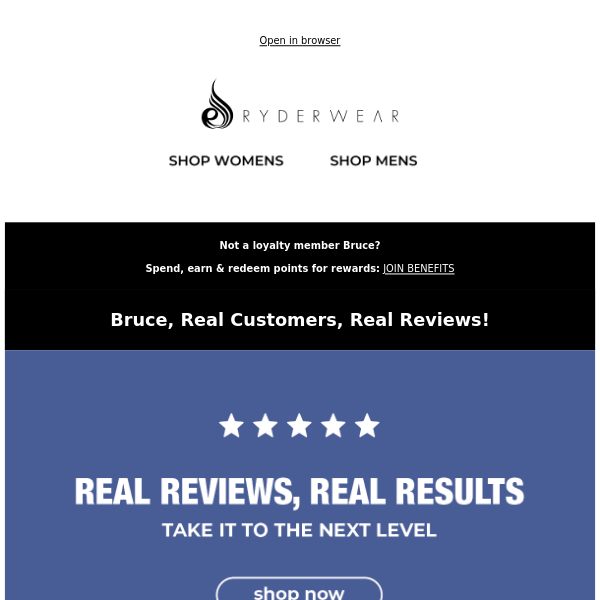 Ryderwear, our HIGHEST rated products ⭐⭐⭐⭐⭐