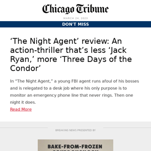‘The Night Agent’ review: A thriller less ‘Jack Ryan,’ more ‘Three Days of the Condor’