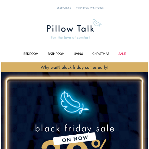 Pillow Talk Australia, why wait? Black Friday comes early! - Pillow Talk  Australia