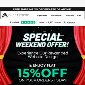 Alectrofag, Special Weekend Offer! - Code NEWLOOK15 for Flat 15% OFF🤑