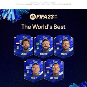 FIFA 23 Team of the Year - Vote Now