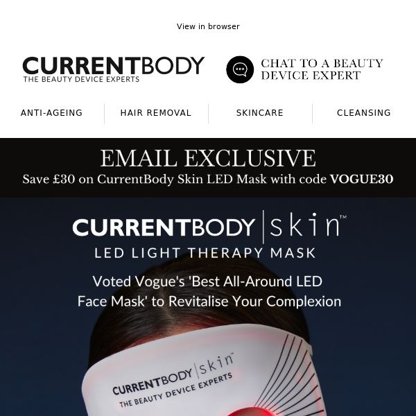 Winner: CurrentBody Skin LED Mask 🏆