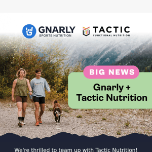 Hey, We Teamed Up with Tactic Nutrition!