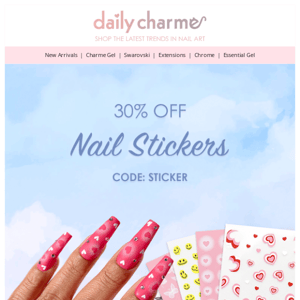 💖 30% off Nail Stickers!