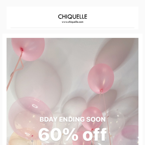 B-DAY CELEBRATION CONTINUES.. 60% OFF EVERYTHING 🎂