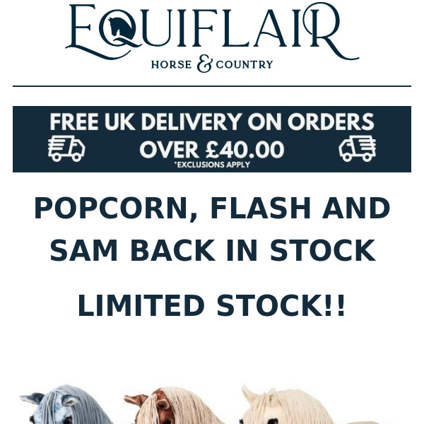 Lemieux Popcorn, Flash and Sam Back in Stock