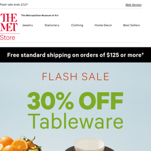 Surprise! 30% Off Tableware Starts Now