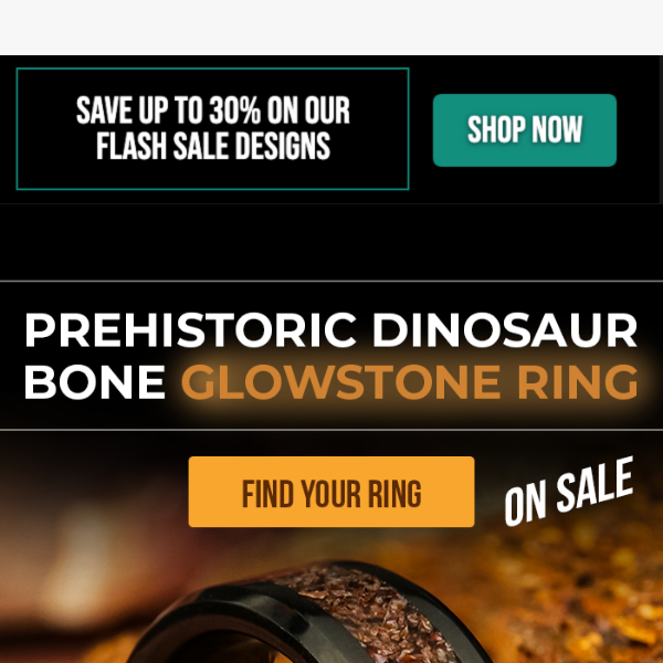 Dinosaur Bones, in a ring, on your finger