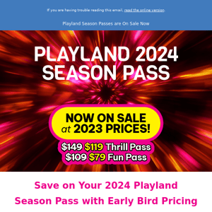 Be one of the first to ride Playland’s new Roller Coaster!
