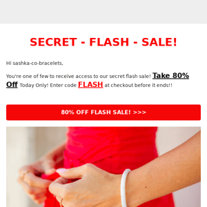 Secret Flash Sale 💠 Unlock Secret Savings