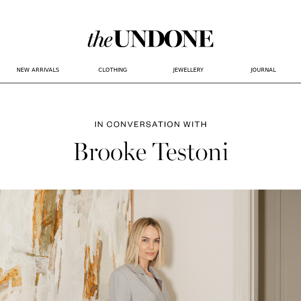 In Conversation with Brooke Testoni