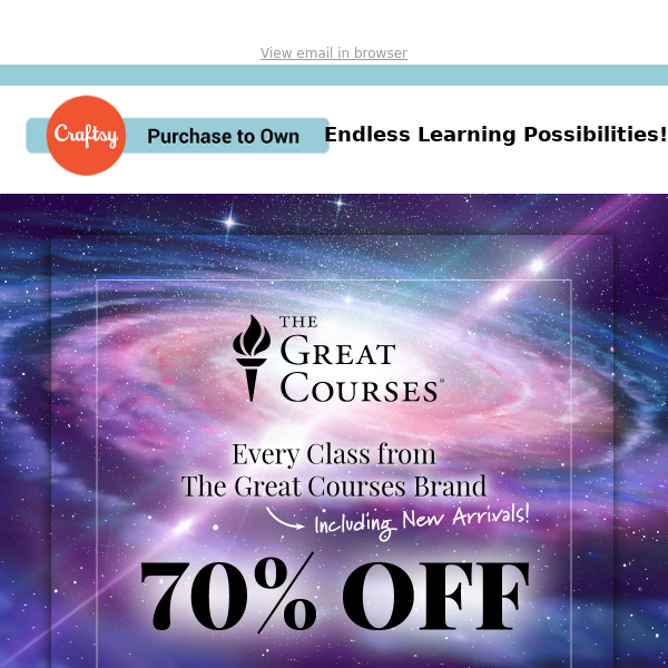 70% Off These Full-Length Courses
