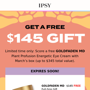 Inside: your free GOLDFADEN MD gift