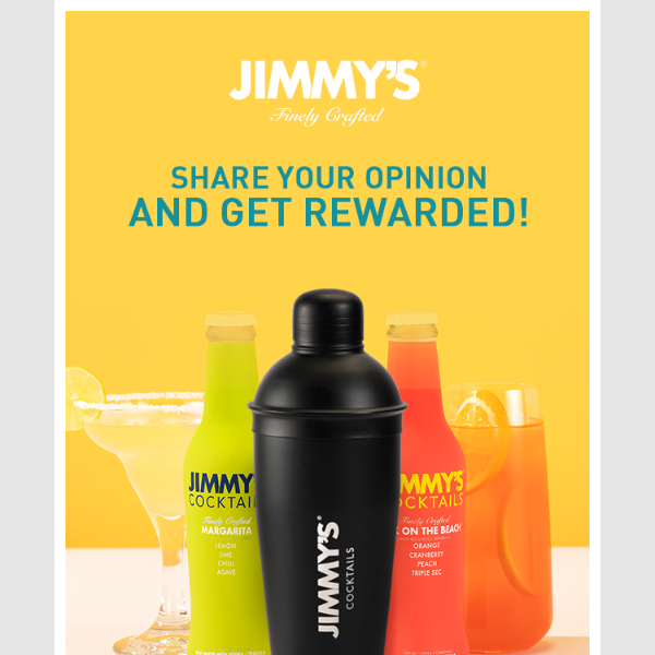 Jimmy's Free Shaker - This Long Weekend 🎉🍹