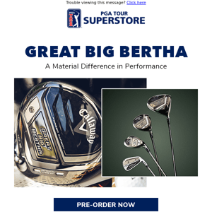 Callaway Greatest Big Bertha | Preorder Today