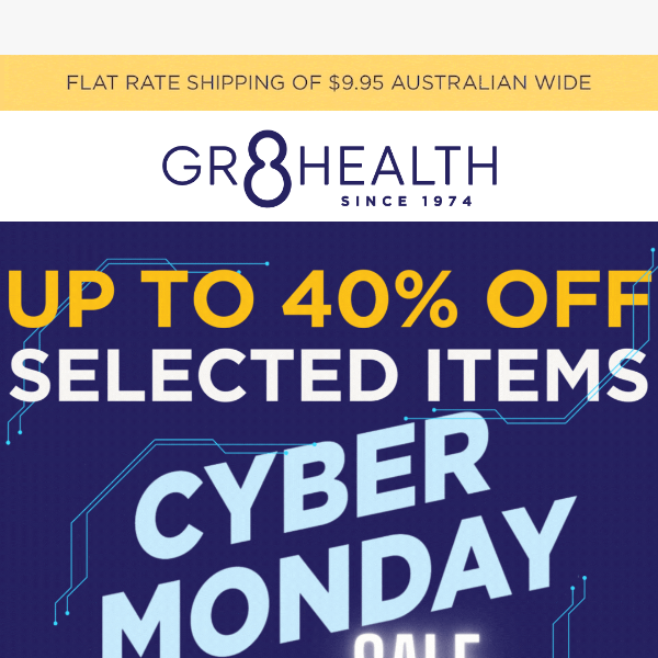 Cyber Monday is Coming - Up To 40% Off 📣