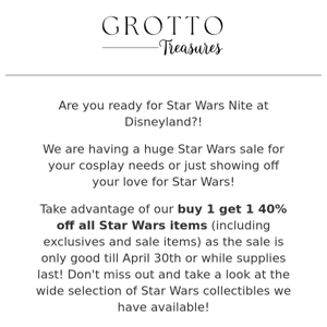 Star Wars Sale Continues!