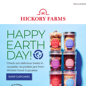 🌎 Earth Day cupcakes (in reusable jars)