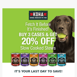 [DEAL ENDING SOON] 20% OFF Slow Cooked Stews for Dogs