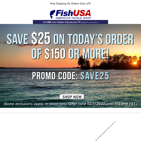 The Sun is Setting on This Deal to Save $25 On All Orders Over $150!