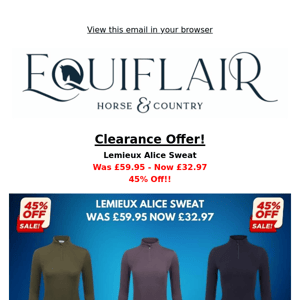 Clearance Offer - 50% Off Lemieux Alice Quarter Zip Sweat