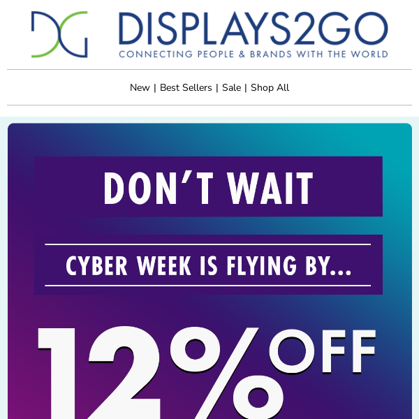 It's Thursday... Cyber Week is Almost Up!