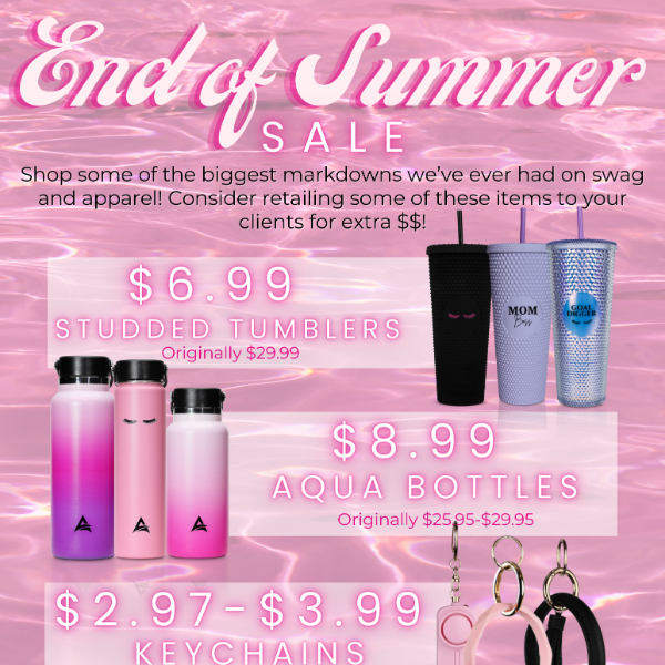 Summer may be ending, but the DEALS DON'T STOP! 📣