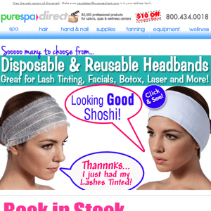 Pure Spa Direct! Headbands: The Unsung Heroes of Facials, Laser, Botox and More! + $10 Off $100 or more of any of our 80,000+ products!