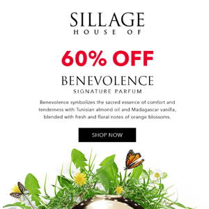 Get Scent-sational: 60% Off Benevolence Signature Parfum!