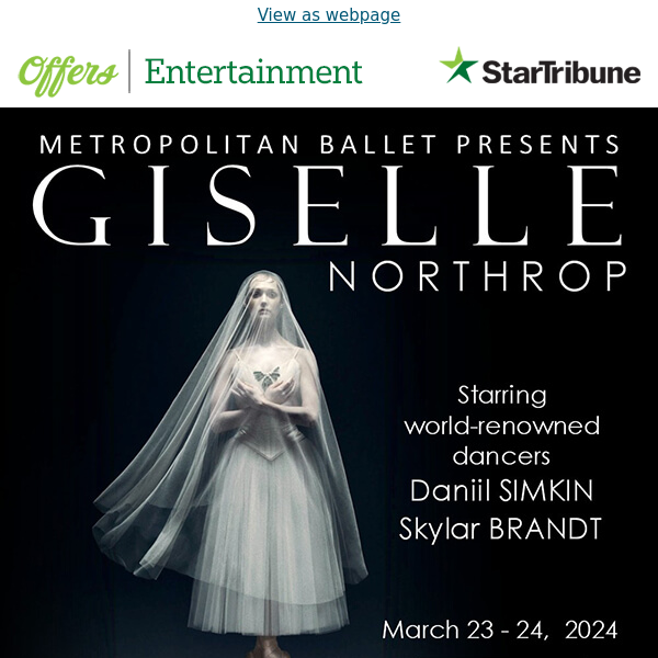 Get Your Tickets to Giselle Today!