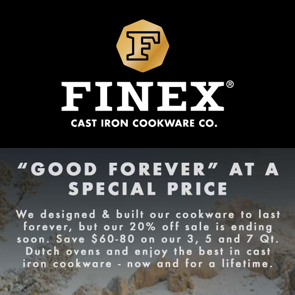 Save $80 on a FINEX Dutch Oven: Modern Heirlooms at a Special Price