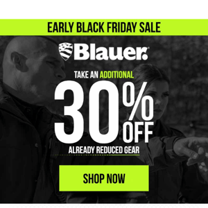 Black Friday Starts Now - Up to 85% Off Outlet Gear