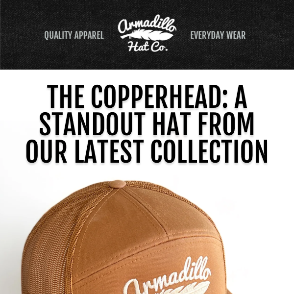 NEW HAT: Copperhead 7-Panel Hat 🔥
