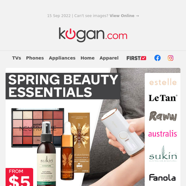 Spring Carnival Beauty Essentials from $5 - Hurry, Only While Stocks Last