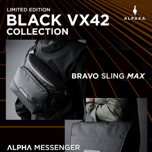 Alpha Messenger Black VX42 - Limited Edition - RE:CARRY