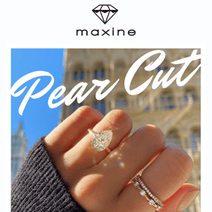 Pear-cut rings - a sparkling choice✨