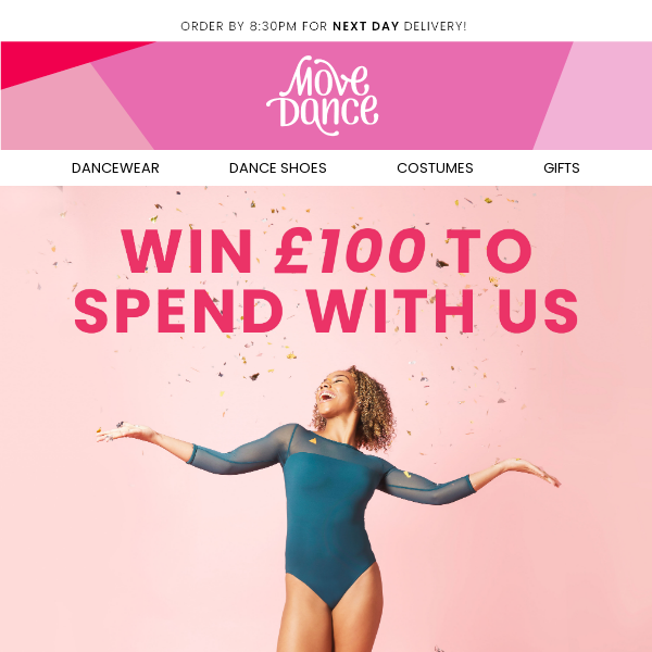 WIN £100 voucher to spend on Move Dance! 🏷️