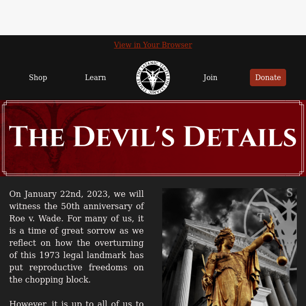The Devil's Details: The 50th anniversary of Roe v. Wade