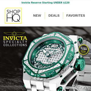 NEW Invicta Markdowns: Huge Savings on Specialty Collections