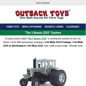 "The 3 Beasts 2255" Tractors | Coming Soon!