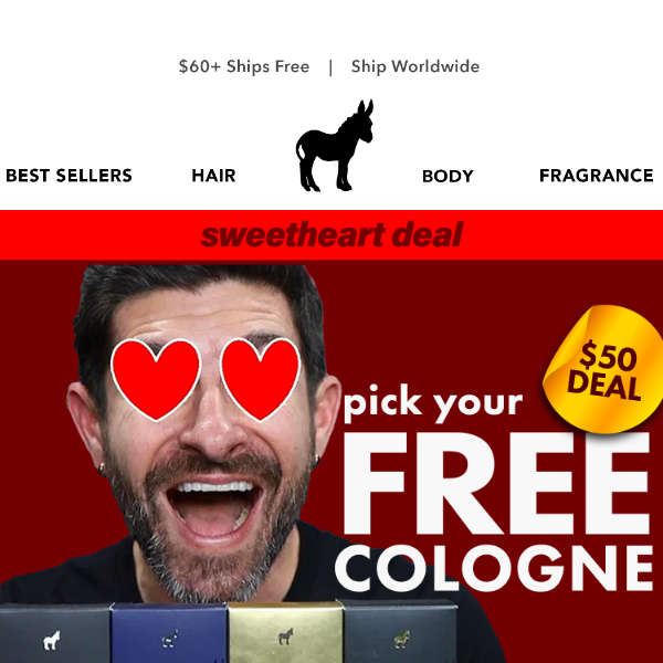 Sweetheart Cologne Deal!